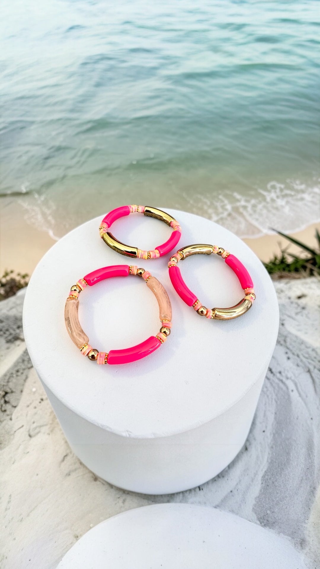 Bracelets tube acrylique