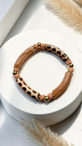 Bracelets tube acrylique et perles heishi